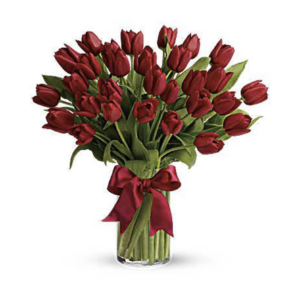 Red tulip bouquet