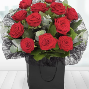Red rose gift bag